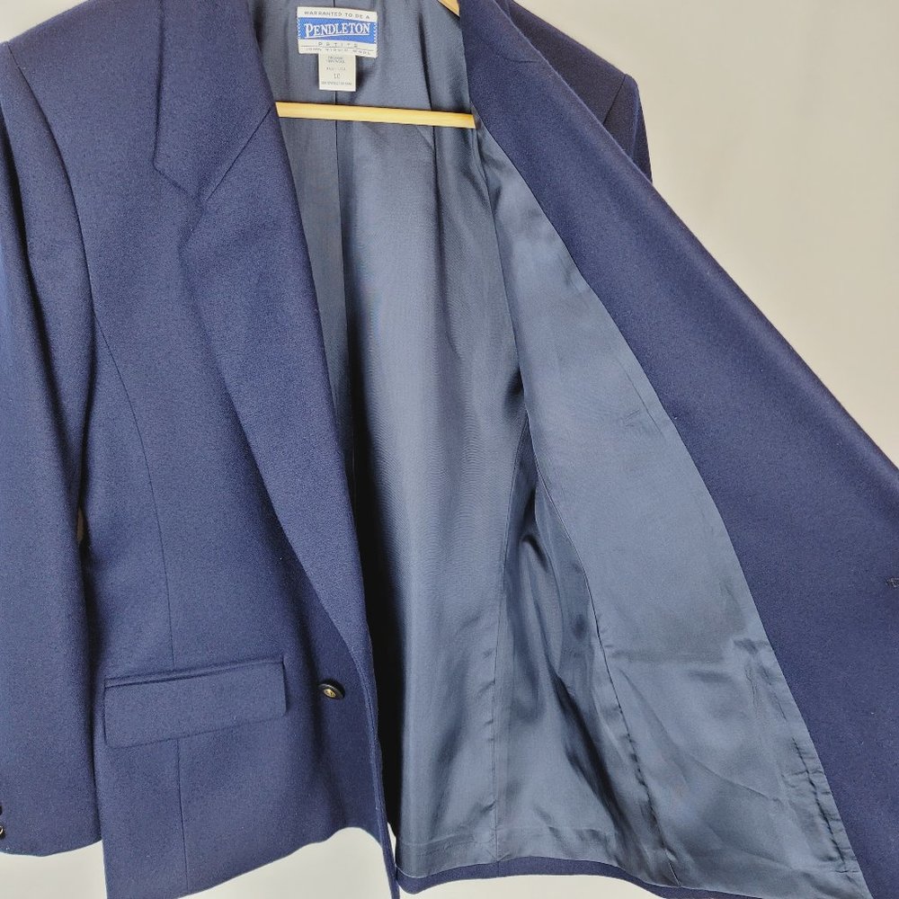 Pendleton Blazer 100% Wool Navy Double Breasted J… - image 6